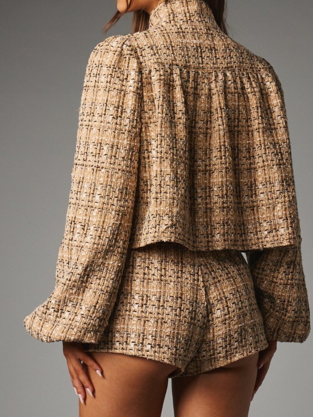 Multicolor Elegant Women's All Over Print Loose Zipper Mini Skort - Picture 2 of 6